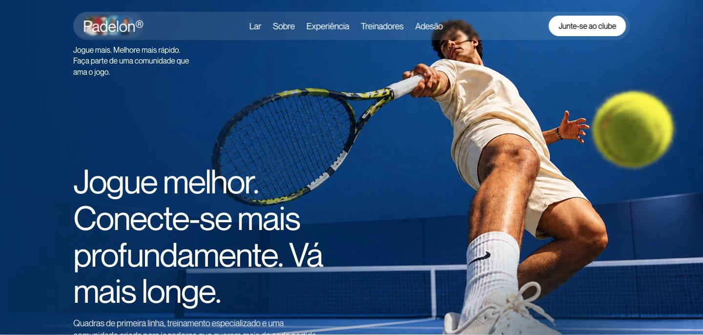 Prévia do site PADELON